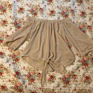off-shoulder blouse!
